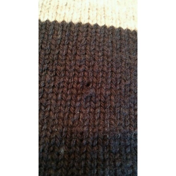 NWOT BUFFALO DAVID BITTON Men's Sweater Jacket SMALL Blue/Gray Stripe DEFECT - Picture 7 of 7